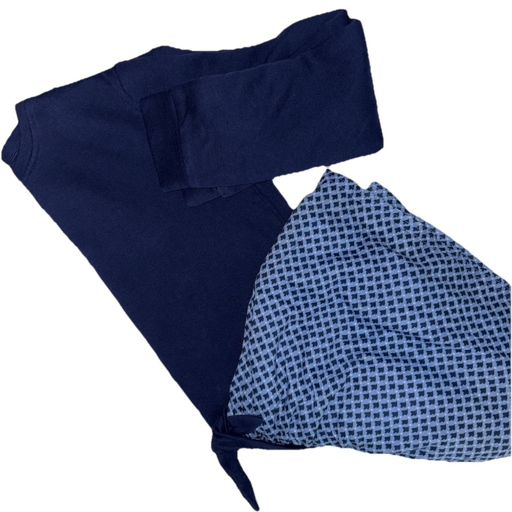 Vineyard‎ Vines Girls Large 14 Fleece Sweatshirt Mixed Media Blue Dress